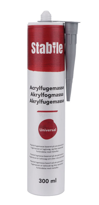 Acrylfugemasse grå 300 ml - Stabile